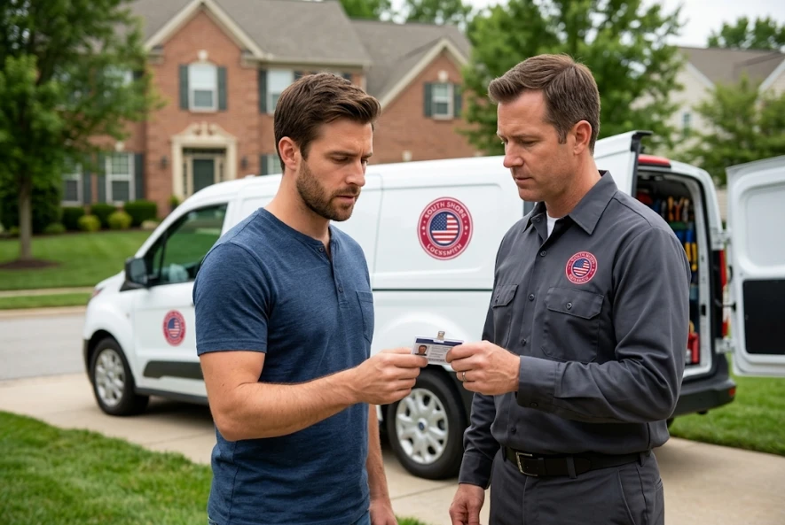 A checklist showing how to avoid an Unlicensed Locksmiths by verifying professional credentials.